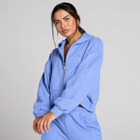 MP Women's Lifestyle Zip Through Hoodie - Cornflower Blue