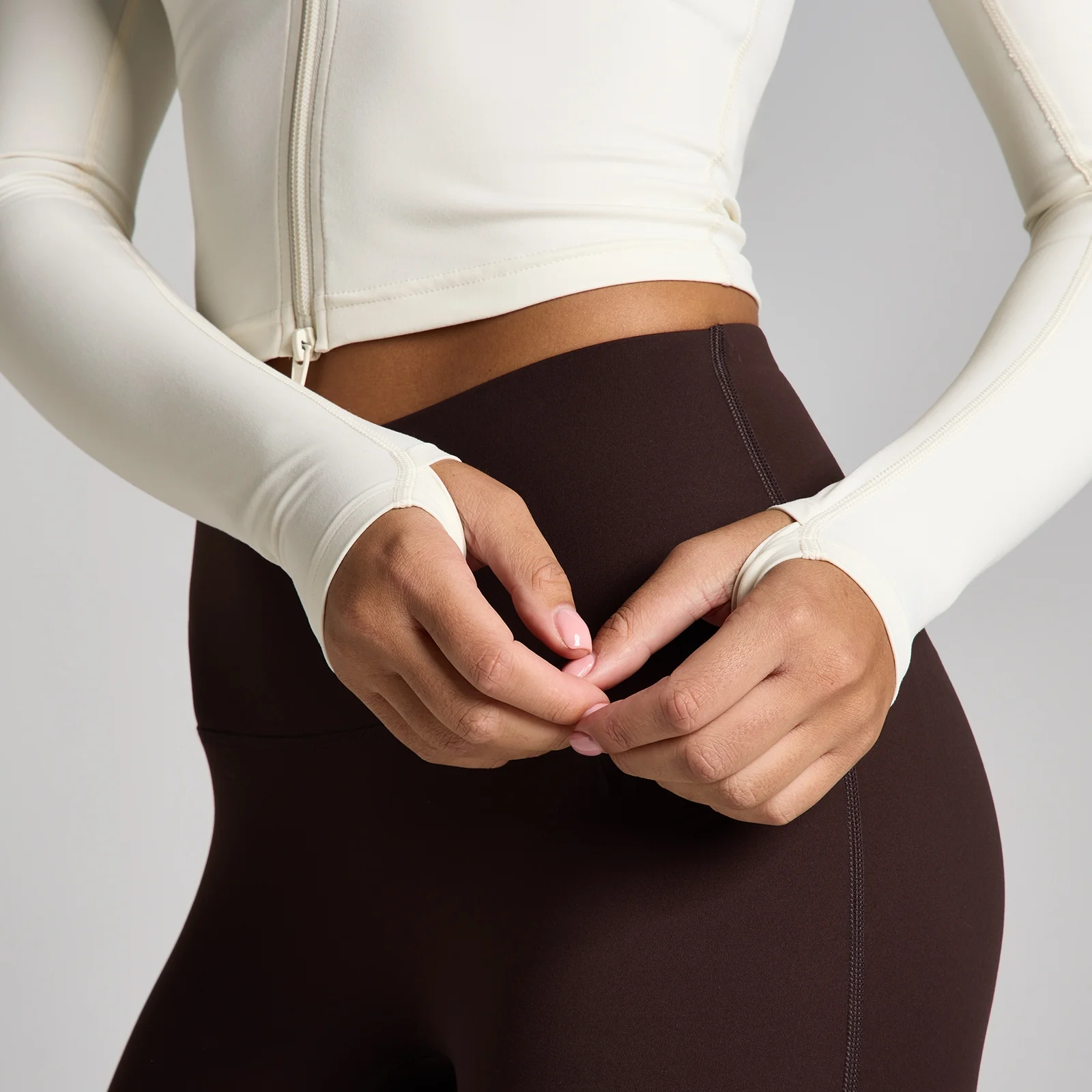 MP Women's Tempo Cropped Jacket - Vanilla - L Bilde 4