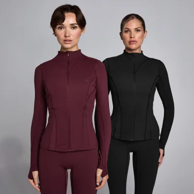 MP Women's SculptForm Zip Through Jacket - Black - XS Bilde 6