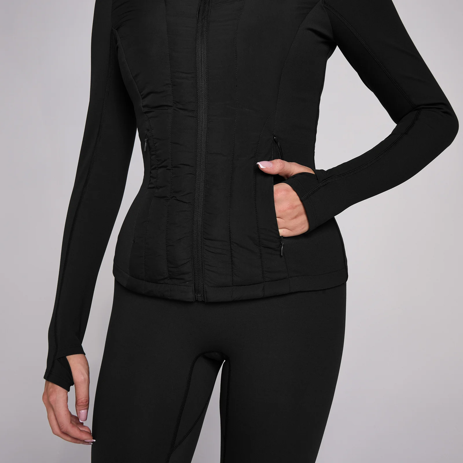 MP Women's SculptForm Hybrid Jacket - Black - XS Bilde 4