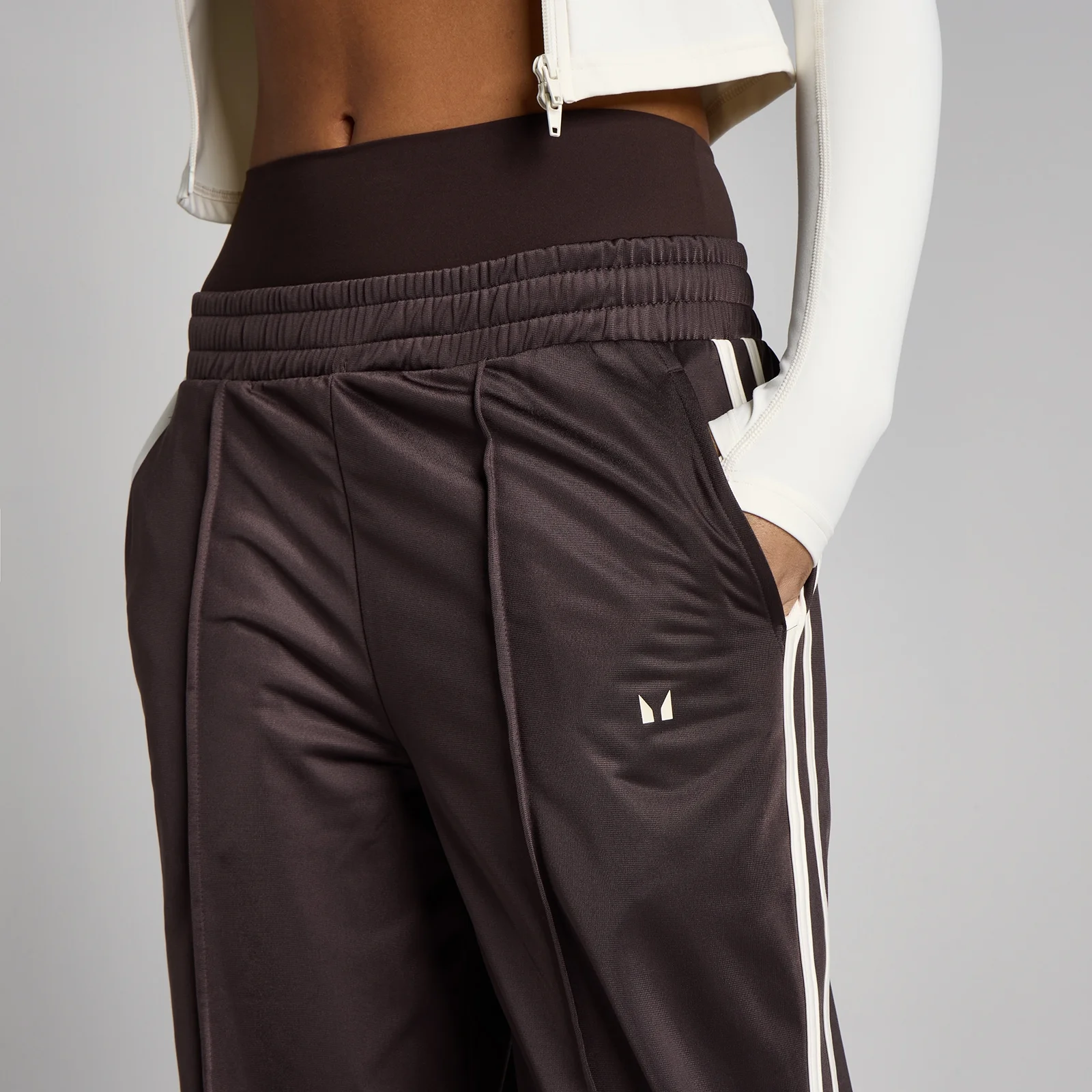 MP Women's Tricot Track Straight Leg Joggers - Cocoa/Vanilla - XS Bilde 4