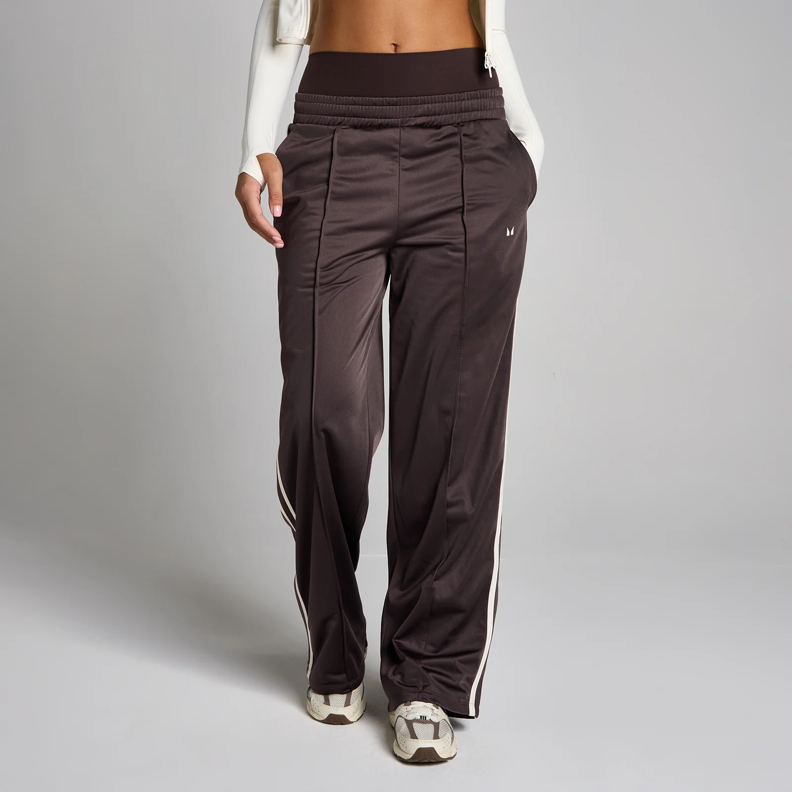 MP Women's Tricot Track Straight Leg Joggers - Cocoa/Vanilla - XS Bilde 2