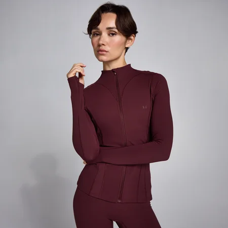 MP Women's SculptForm Zip Through Jacket - Deep Berry