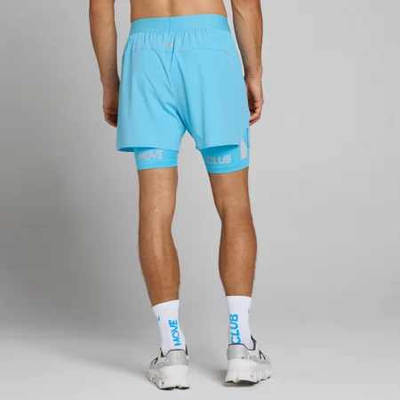 MP Men's Hybrid Lightweight 5" 2-in-1 Shorts - Cerulean Blue