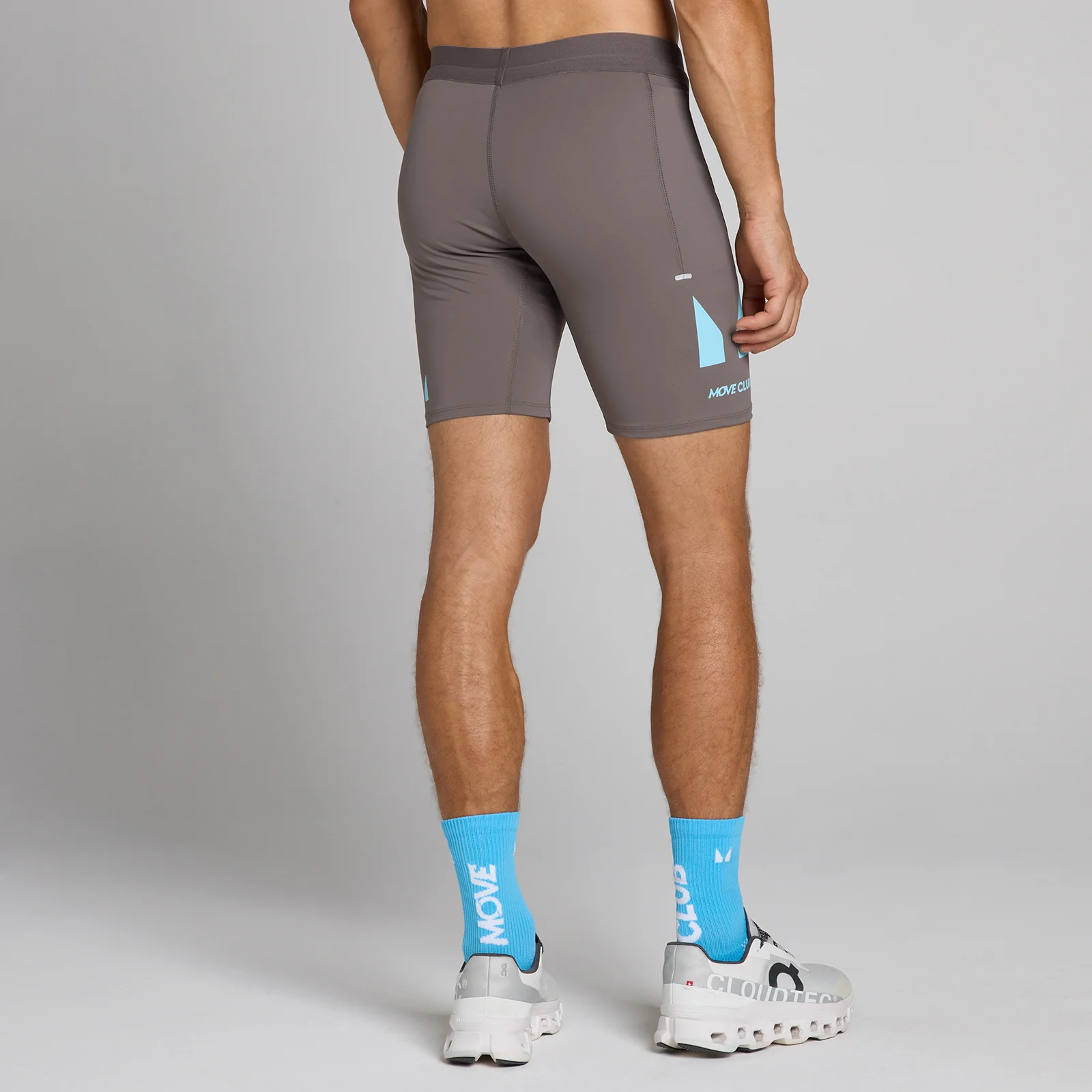 MP Men's Hybrid Half Tight Shorts - Ash Grey - XS Bilde 2