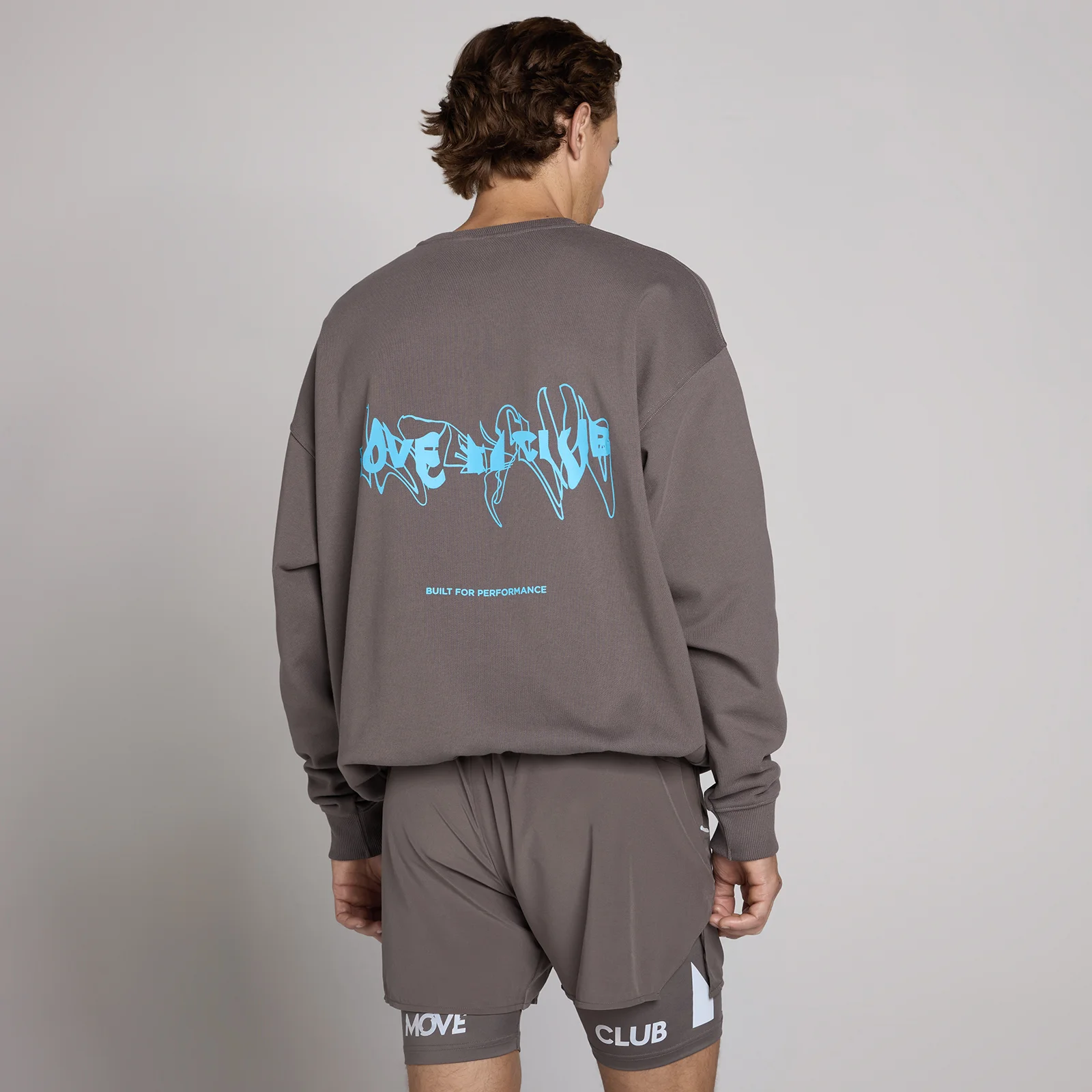 MP Unisex Hybrid Graphic Sweatshirt - Ash Grey - XS Bilde 1