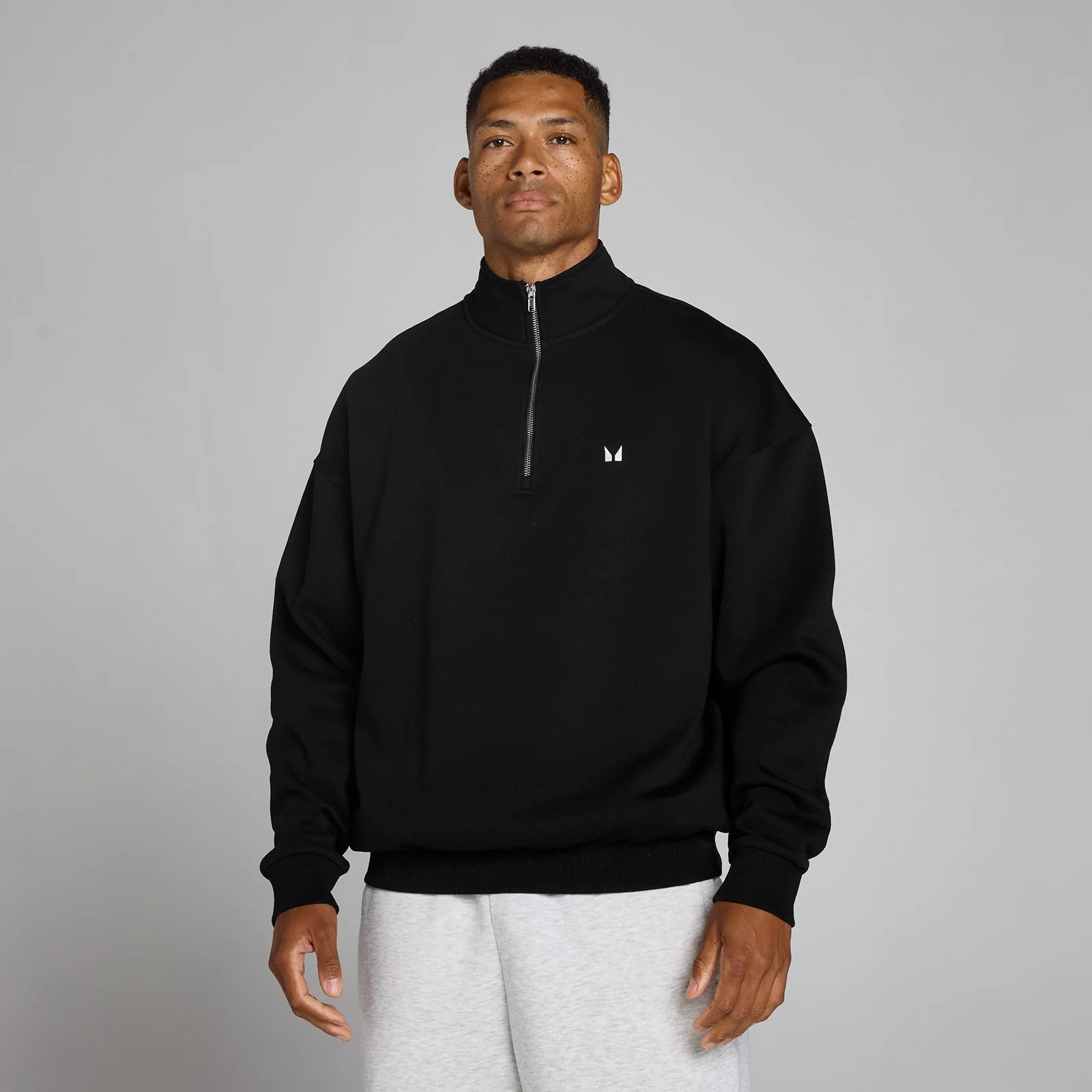 MP Men's Rest Day Oversized 1/4 Zip - Black - M Bilde 1