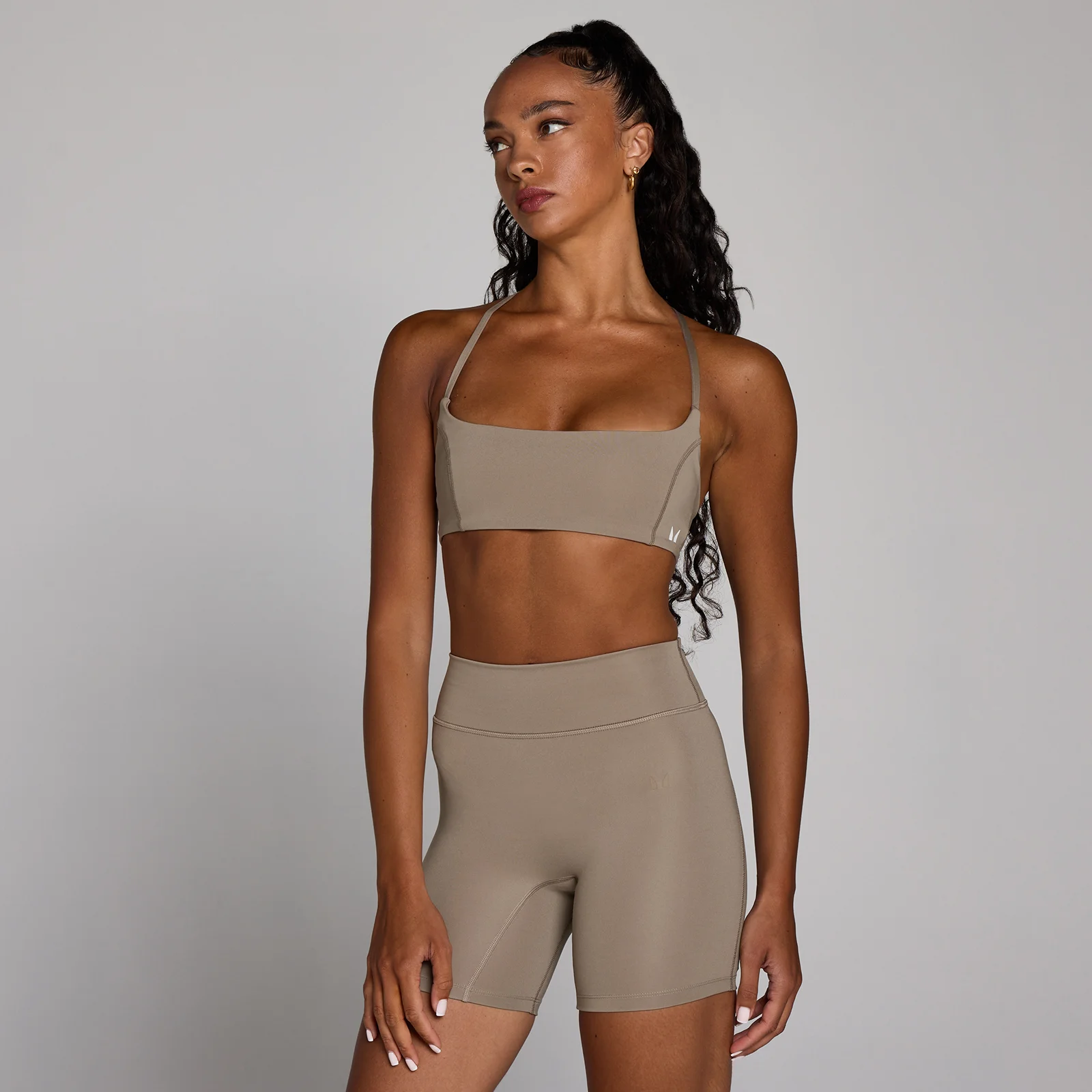 MP Women's Training Open Back Bra - Light Taupe - S Bilde 1
