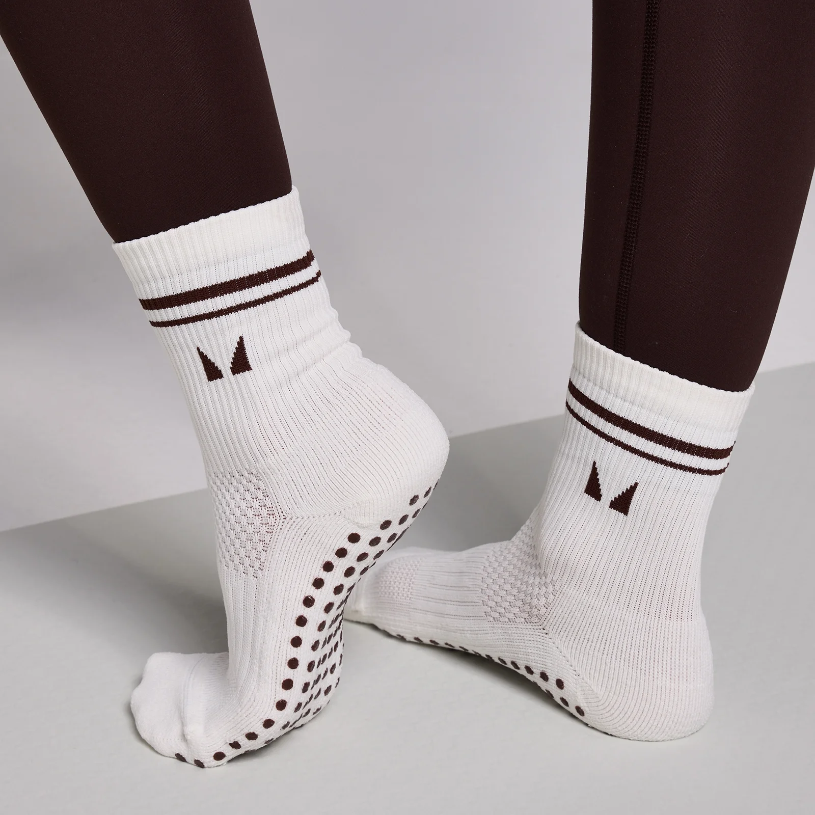 MP Pilates Socks (2 pack) - Cocoa/Pearl - UK 2-5 Bilde 1