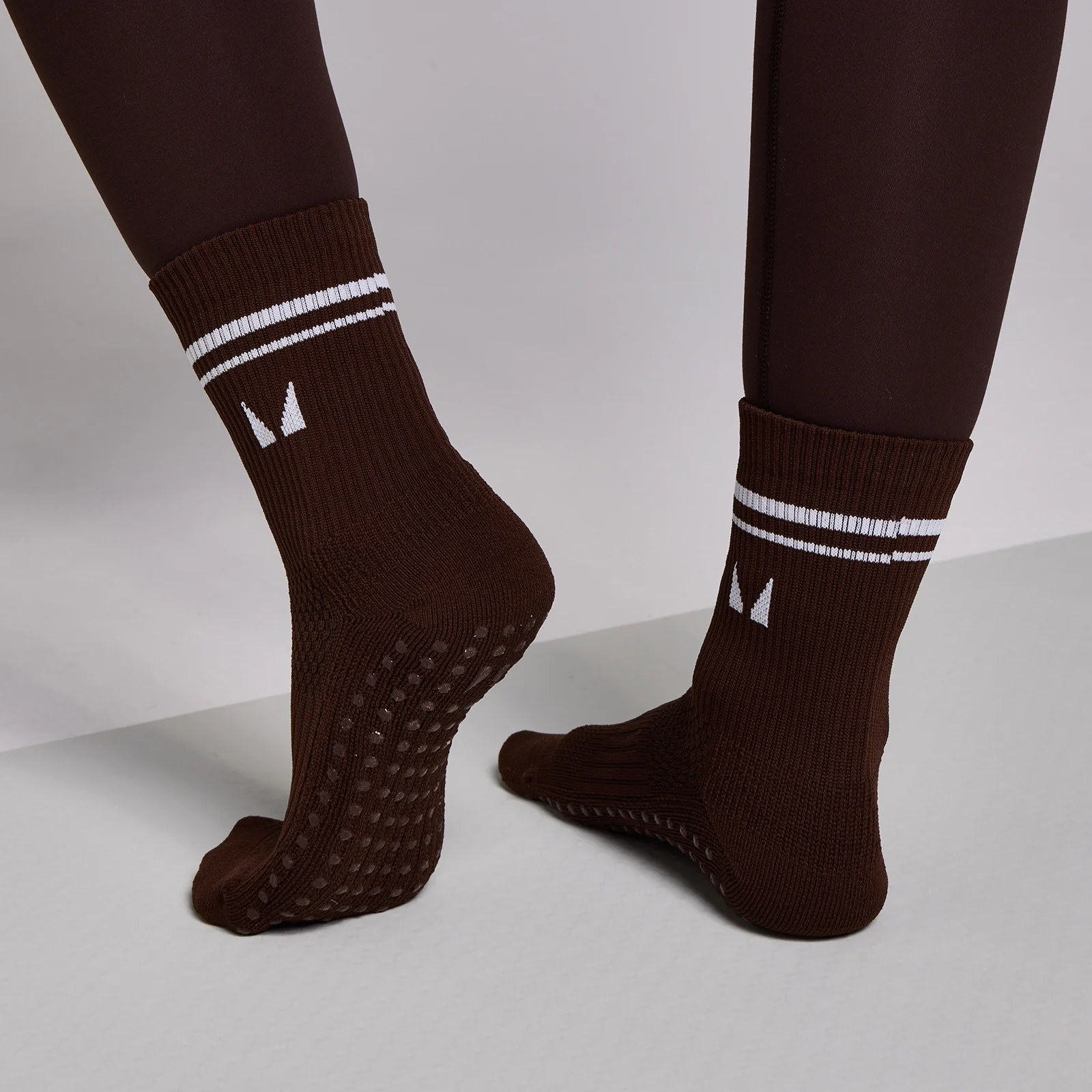 MP Pilates Socks (2 pack) - Cocoa/Pearl - UK 2-5 Bilde 2