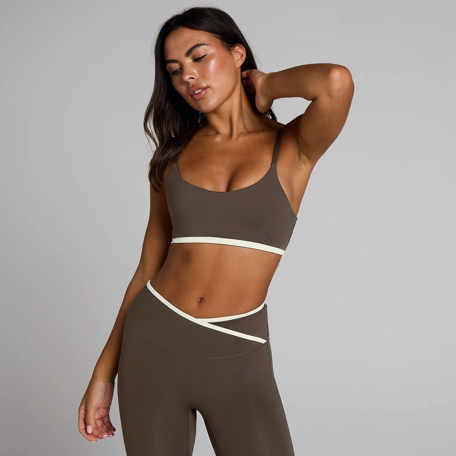 MP Women's Tempo Contrast Sports Bra - Chocolate - S Bilde 1