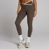 MP Women's Tempo Contrast Leggings - Chocolate