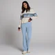 MP Women's SGS Striped Boxy Cropped Sweatshirt - Sand