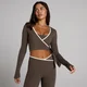 MP Women's Tempo Contrast Wrap Top - Chocolate