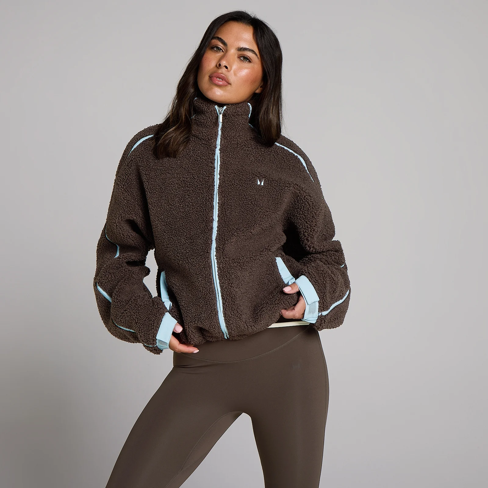 MP Women's Fleece Binding Zip Through Jacket - Chocolate - M Bilde 1