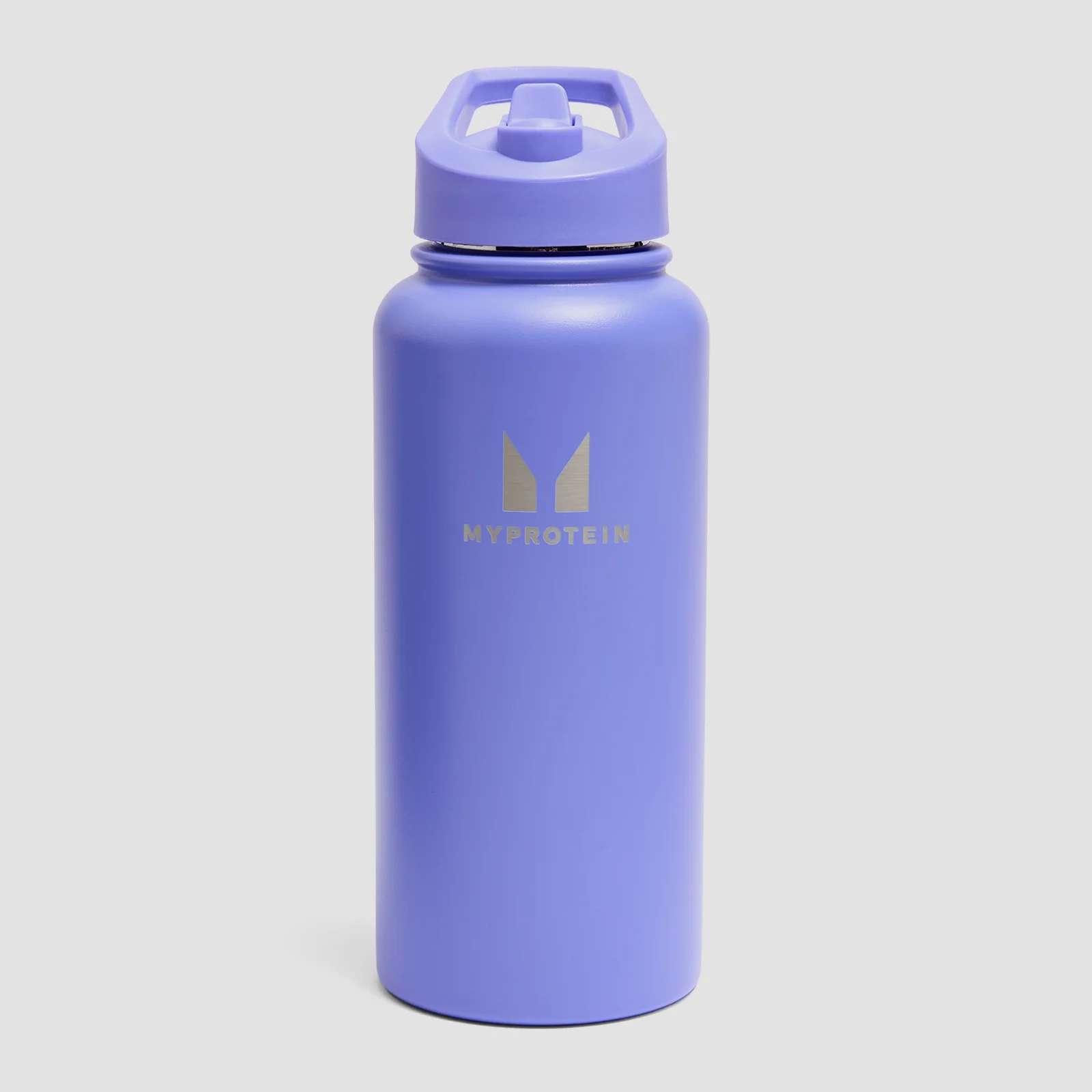 Myprotein Recycled Metal Flip Straw Bottle 1L - Power Indigo Bilde 1
