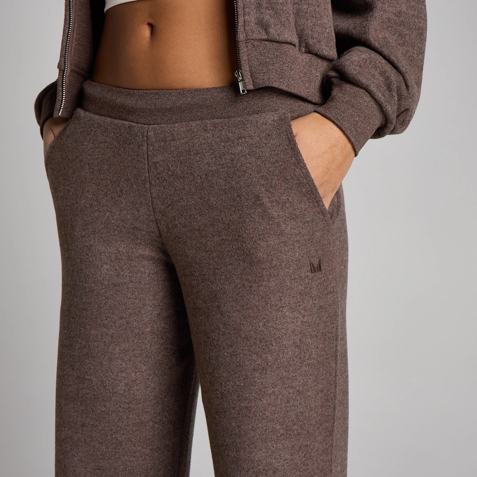 MP Women's Soft Touch Mid Rise Straight Leg Joggers - Cocoa Marl - XS Bilde 4