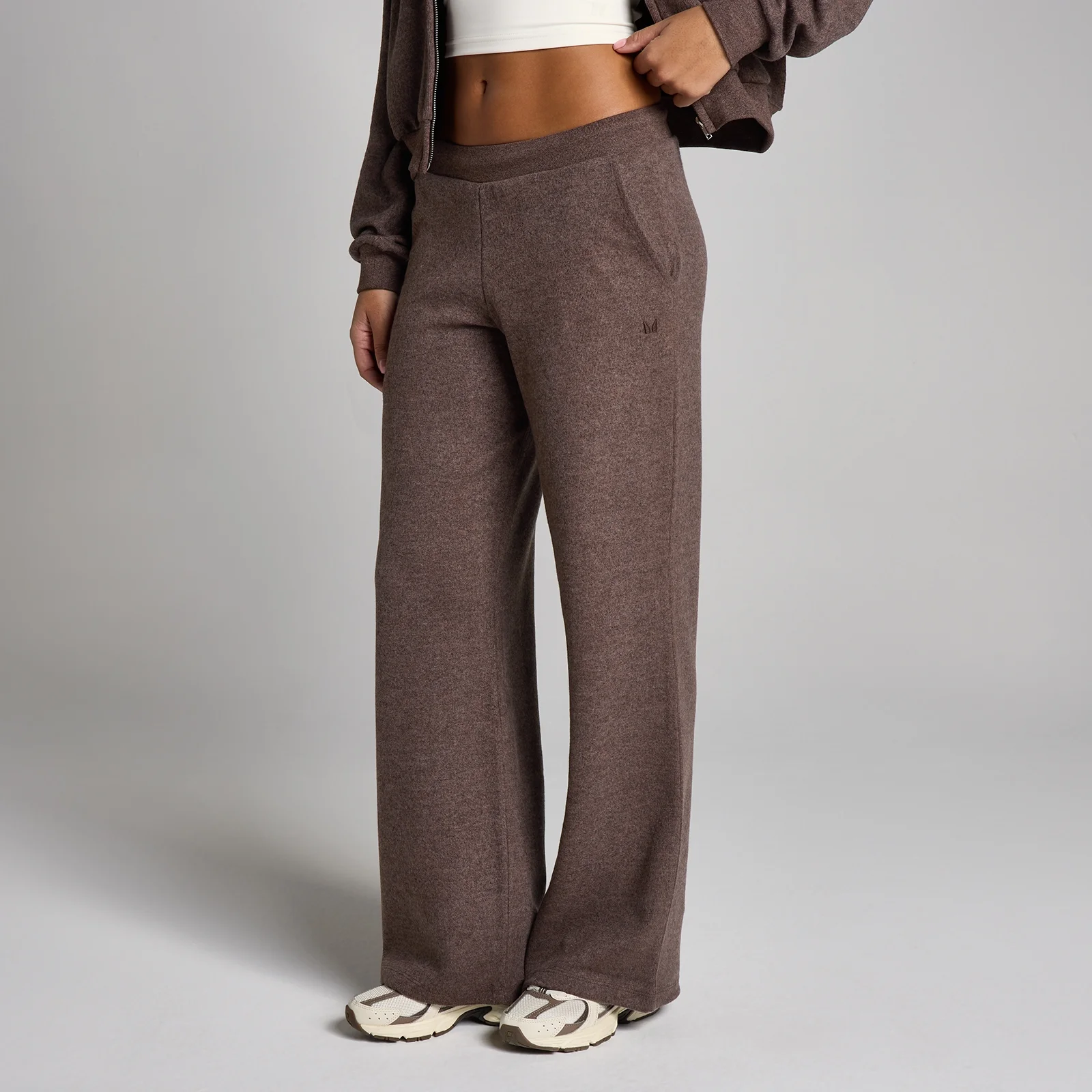MP Women's Soft Touch Mid Rise Straight Leg Joggers - Cocoa Marl - XS Bilde 1