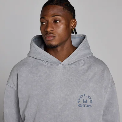 MP X Gold's Men's Washed Graphic Oversized Hoodie - Steel Blue - L Bilde 6
