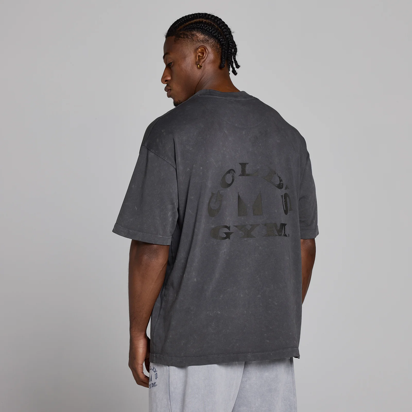 MP X Gold's Men's Washed Graphic Oversized T-Shirt - Washed Coal - XS Bilde 4