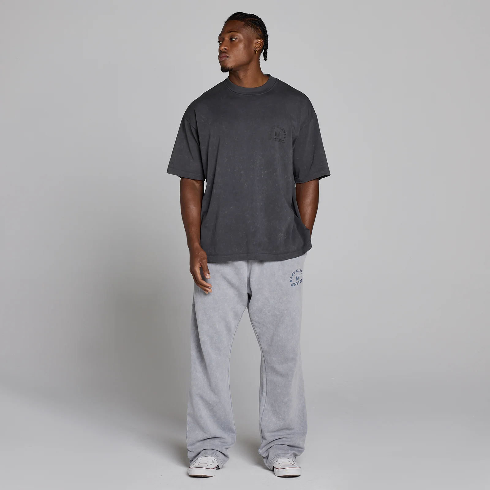 MP X Gold's Men's Washed Graphic Oversized T-Shirt - Washed Coal - XS Bilde 5