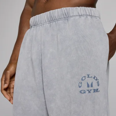 MP X Gold's Men's Washed Graphic Oversized Joggers - Steel Blue - L Bilde 6