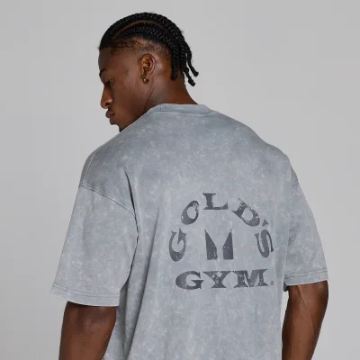 MP X Gold's Men's Washed Graphic Oversized T-Shirt - Steel Blue - XS Bilde 6